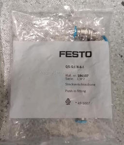 <span class=keywords><strong>FESTO</strong></span> <span class=keywords><strong>Raccord</strong></span> enfichable QS-G1/8-10-I-100 133000 <span class=keywords><strong>Raccord</strong></span> <span class=keywords><strong>pneumatique</strong></span> à connexion rapide G1/8 Filetage 10mm Tube OD pour <span class=keywords><strong>pneumatique</strong></span> industrielle - Product Image 4