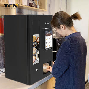 TCN <span class=keywords><strong>24H</strong></span> <span class=keywords><strong>Mini</strong></span> distributeur automatique de café intelligent auto-vendu Distributeur automatique Carte de crédit Paiements par code QR pour les entreprises - Product Image 3