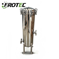 Boîtier de filtre multi-cartouches SUS304 à ouverture rapide, en acier inoxydable, filtre de sécurité pour le traitement de l'eau par osmose inverse