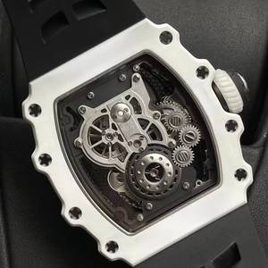 Montre mécanique de luxe sportive pour homme, étanche, avec tourbillon squelette, revêtement lumineux, affichage double aiguille, haute qualité RM21-02 - Product Image 4