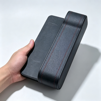 Organisateur de siège avant en cuir PU premium avec porte-gobelet multifonctionnel et 4 crochets (2 pièces)