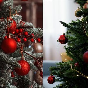 Juego de Adornos Navideños de Bolas de 6 cm y 8 cm, Bolas de Plástico Irrompibles, Decoración Navideña Personalizada, Adornos de Navidad para Fiestas en Casa - Product Image 5