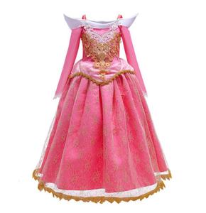 Nouvelle <span class=keywords><strong>Robe</strong></span> Princesse <span class=keywords><strong>Aurore</strong></span> Enfant <span class=keywords><strong>Belle</strong></span> <span class=keywords><strong>au</strong></span> <span class=keywords><strong>Bois</strong></span> <span class=keywords><strong>Dormant</strong></span> Dentelle Rose Broderie pour Fête d'Halloween et Carnaval - Product Image 2