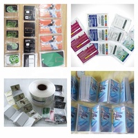 Machine d'emballage de carte SIM à haute efficacité scellage par ultrasons entraînement mécanique PLC noyau de pompe pochette en plastique emballage étiquetage