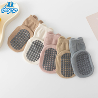 Chaussettes décontractées en coton peigné pour bébé, motif animaux de dessin animé, tricotées, antidérapantes, respirantes, absorbant la transpiration, écologiques, printemps-été