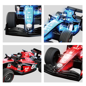 Voiture de course RC de formule <span class=keywords><strong>1</strong></span> à grande échelle <span class=keywords><strong>1</strong></span>:8 2,4 GHz avec lumières dynamiques, musique et sons simulés pour une expérience de course ultime à grande vitesse - Product Image 3