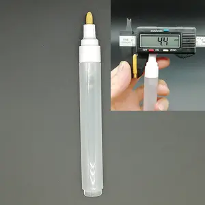 Vazio Paint Marker Pen Factory Atacado Marcador 4.4mm rodada Tip Paint Alumínio Tube Paint Pen Marcador de caneta vazia