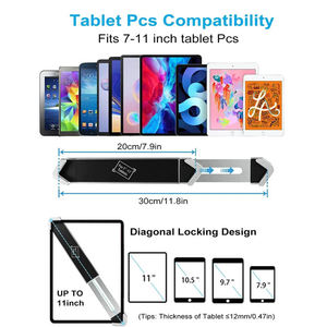 विरोधी चोरी घूर्णन गोली प्रदर्शन खड़े हो जाओ धातु गोली पीसी स्टैंड डेस्कटॉप गोली स्टैंड के साथ ताला - Product Image 4