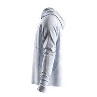 Haut de pêche pour homme à capuche avec poche zippée sur la poitrine droite, empiècements en mesh respirants sous les bras et sur les côtés, léger et anti-UV