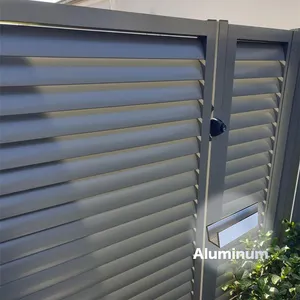 Perimeter China White Palisade Garden Perimeter Outdoor Modern Design Safety Metal Privacy Slat Fence Panel Aluminum Louver Style Fencing