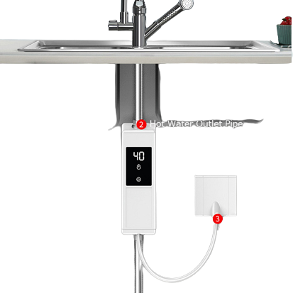 Легко устанавливаемая электрическая насадка для душа PILEYK, Мгновенный водонагреватель, автоматическое поддержание температуры, водонагреватель с краном