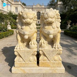 Estatua <span class=keywords><strong>de</strong></span> León <span class=keywords><strong>de</strong></span> Piedra Natural Decorativa <span class=keywords><strong>para</strong></span> Jardín, Escultura <span class=keywords><strong>de</strong></span> Perro Foo Chino <span class=keywords><strong>de</strong></span> Tamaño Real - Product Image 5