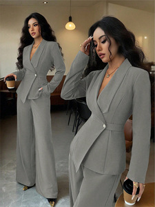 Completo da <span class=keywords><strong>Donna</strong></span> Autunno 2026 Stile Europeo-Americano, Elegante e Alla Moda, Blazer a Maniche Lunghe e Pantaloni a Gamba Dritta, Set Due Pezzi - Product Image 3