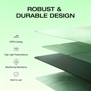 Heavy Duty Waterproof 400W PET <b>Laminated</b> Monocrystalline Solar High Efficiency 23% Certified Foldable 13.7KG Outdoor - Product Image 2