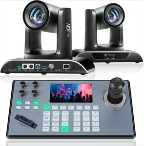 Solución de Transmisión <span class=keywords><strong>para</strong></span> Iglesias TONGVEO, Controlador de Joystick NDI IP + 2 Cámaras PTZ NDI IP 20X <span class=keywords><strong>para</strong></span> Conferencias con Seguimiento Automático por IA - Product Image 1