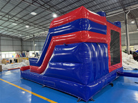 Casa Inflable Saltarina de Hombre Héroe Araña Castillo Hinchable con Tobogán para Jardín Exterior y Patio Trasero en Venta