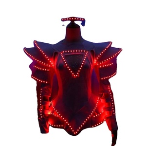 Bar falda luminosa LED a todo Color puesta en escena ropa de mujer <span class=keywords><strong>DJ</strong></span> cantante gafas club nocturno Ds disfraz de una pieza - Product Image 4