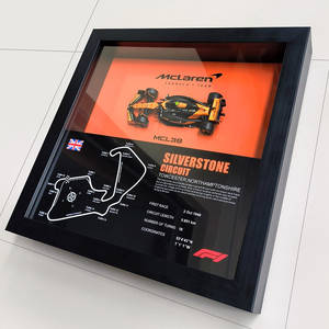 Estación independiente McLaren Lando Norris Piastri Track Racing Modelo MCL38 Plástico 1:43 Escala Mural decorativo - Product Image 3