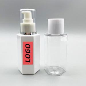 Botella de Loción de Plástico PET de 100 ml con Logotipo Personalizable, Base Pesada, Bomba de Loción, Impresión de Serigrafía, Botella Vacía para Acondicionador - Product Image 1
