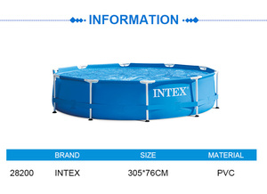 <span class=keywords><strong>Piscine</strong></span> <span class=keywords><strong>hors</strong></span> <span class=keywords><strong>sol</strong></span> ronde <span class=keywords><strong>INTEX</strong></span> 28200 305*76cm, bleue, <span class=keywords><strong>pour</strong></span> la famille, structure en acier, gonflable, extérieure - Product Image 5