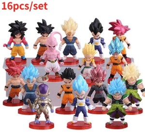 Ensemble Q-version à succès, modèle DBZ, Dragon Balls <span class=keywords><strong>Super</strong></span> <span class=keywords><strong>Saiyan</strong></span> Goku, figurine d'action, Gogeta <span class=keywords><strong>Vegeta</strong></span>, jouets en PVC, mini ensemble, figurineaz - Product Image 3