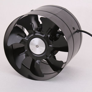Ventilador de Extracción en Línea para Conductos, 10 Pulgadas (250 mm), 25 W, 5 Aspas, Silencioso, de Metal, para Cocina y Baño - Product Image 1