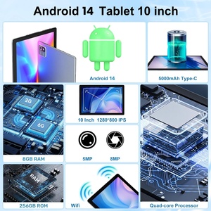 แท็บเล็ต 10.1 นิ้ว รองรับซิมคู่ QuadCore 8G+256GB หน้าจอสัมผัสแบบ Capacitive ระบบ Android 14 GSM/Wi-Fi 5G แท็บเล็ตสำหรับเด็กเพื่อการเรียนรู้และความบันเทิง - Product Image 5