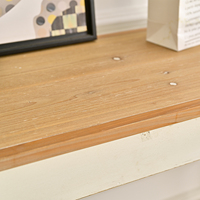 Console en bois massif INNOVA avec étagère, style nordique, meuble de rangement pour salon et entrée