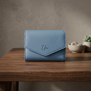 Women’s PU Leather <b>Slim</b> Short <b>Wallet</b> 5 Inch Embossed Letter Design Button Closure Multifunction <b>Card</b> Holder Daily Gift - Product Image 1