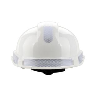 Casque de sécurité à fentes en V personnalisable en gros, directement de l'usine, échantillons gratuits, CE EN397, 4 points de suspension, bande réfléchissante - Product Image 5