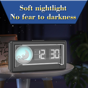 Hàng Mới Về Đồng Hồ Báo Thức Kỹ Thuật Số Đồng Hồ Để Bàn Lật Điện Tử Thông Minh Ban Đêm Hình Vuông Cổ Điển Trang Trí Văn Phòng Tại Nhà - Product Image 3