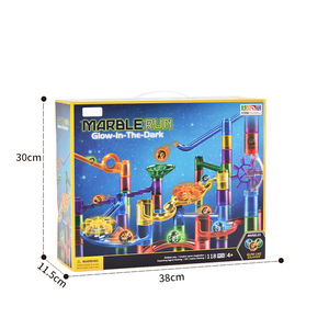 Offerta Speciale: 118 Pezzi Giocattoli Educativi per Bambini, Blocchi da Costruzione Trasparenti Luminosi al Buio per Corsa delle Biglie - Product Image 6
