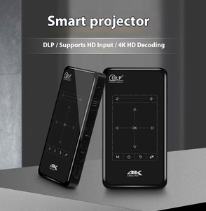 High Quality 16GB 1080P Mini <strong>Projector</strong> 4K <strong>Android</strong> IOS Manual Lens Built-in Battery DLP3D for Home Entertainment Outdoor Cinema - Product Image 2
