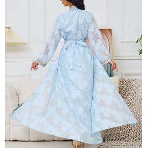 Fabrication sur mesure pour femmes robe de soirée Eid arabe musulmane robe avec sous-vêtements 2 pièces ensemble caftan marocain dubai ramadan robe usine - Product Image 3