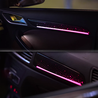 Accessoires d'éclairage d'ambiance pour voiture 64 couleurs pour Audi Q3 2013-2018, style ciel étoilé, éclairage d'ambiance intérieur pour mise à niveau