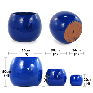 Vasi Grandi in Ceramica Smaltata Moderni per Bonsai e Piante da Giardino, Vendita all'Ingrosso - Product Image 2