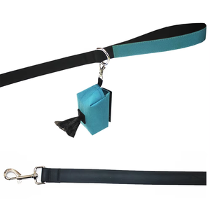 Leggero poliestere Pet Dog guinzaglio riflettente caratteristica solido modello semplice Outdoor gatto Walking accessorio cacca sacchetto Dispenser - Product Image 5