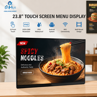 Pantalla Táctil Android de 23.8 Pulgadas para Menús de Restaurantes, Monitor Comercial de Señalización Digital, Kiosco Minorista, Punto de Venta, OEM, ODM, Fábrica