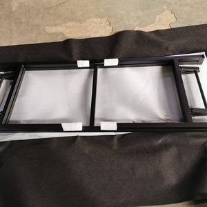 Nouveau design Pieds de table de bureau pliants multiples Cadre de table à manger en acier et métal noir et pieds avec revêtement en poudre - Product Image 3