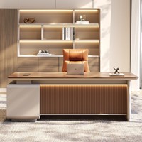 Bureau de direction, bureau moderne de luxe pour manager, bureau informatique haut de gamme, grand bureau de direction, ensemble de mobilier de bureau