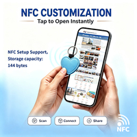 Tag Gantungan Kunci Logam NFC Panel Terukir Laser Sistem Kontrol Akses Kustom Bengkel Label Pintar Tahan Air Gantungan Kunci Kulit