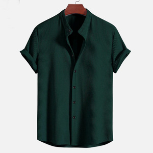 Camiseta de Manga Corta para Hombre, Color Sólido, Nueva Colección de Verano - Product Image 3