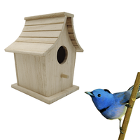 Kit DIY de maisonnettes pour oiseaux en bois massif pour enfants, décoration pour perroquets, maisonnettes pour oiseaux en bois à motifs animaux en gros pour l'artisanat