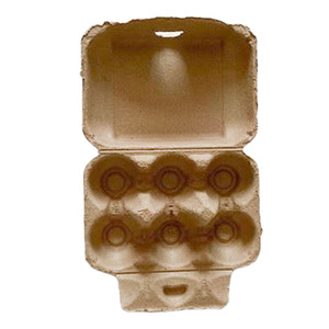 Boîtes vides réutilisables en cartons <span class=keywords><strong>d</strong></span>'œufs en pâte de papier naturel Conteneurs porte-œufs Boîtes <span class=keywords><strong>d</strong></span>'emballage pour œufs de poule frais - Product Image 6