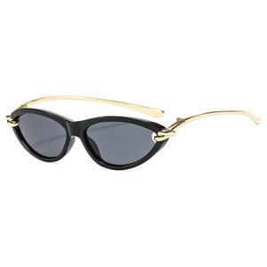 <span class=keywords><strong>Gafas</strong></span> <span class=keywords><strong>de</strong></span> <span class=keywords><strong>Sol</strong></span> Clásicas Vintage Populares 2025, Montura Ovalada Pequeña Estilo Ojo <span class=keywords><strong>de</strong></span> Gato, <span class=keywords><strong>Gafas</strong></span> <span class=keywords><strong>de</strong></span> <span class=keywords><strong>Sol</strong></span> <span class=keywords><strong>de</strong></span> Metal Retro Punk Hip Hop para Mujer - Product Image 2