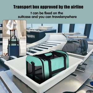 Pet Travel <b>Bag</b> Dog Expandable Carrier Airline Approved Foldable Fashion Zipper Large Waterproof Cat Outdoor Square Oxford Animal - Product Image 3