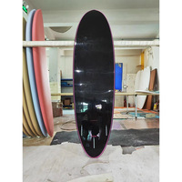 Haute Performance 7ft 48L Noir Étanche IXPE Soft Top Planche De Surf Fin Sac Personnalisable Logo Stratifié À La Chaleur pour L'eau De Mer