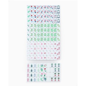 Fichas de Mahjong Americanas Rojas, Acrílicas de 4 Capas, Grabadas, 160 Piezas, Juego de Regalo - Product Image 3