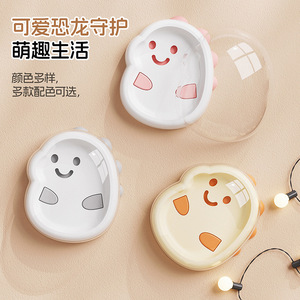 Cartoon Soap Dish With Lid Irregular Shape Deck Mount Drainable For Bathroom Countertop Multiple Colors Available - Product Image 1