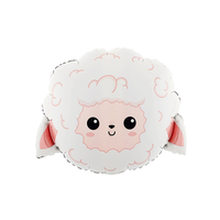 Cymylar Nouveautés Tête de Mouton Ballon Mignon Tête de Mouton Feuille Ballon pour Enfants Décoration de Fête